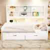 Flieks Tagesbett 90x200cm mit Ausziehbarem Bett, Schlafsofa Produktbild-Vorschau 4
