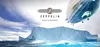 A blimp flies over an iceberg in the ocean, with the Zeppelin logo and text "ZEPPELIN MADE IN GERMANY" displayed prominently. Voir les images du produit