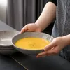 Assiette creuse en faïence vancasso, série Navia Jardin, Voir les images du produit 6
