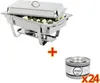 Olympia Milan Chafing-Dish mit 24 x Brennpaste Produktbild-Vorschau 1