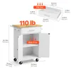 VEVOR : Îlot de cuisine mobile avec 1 tiroir et 2 portes, Voir les images du produit 9
