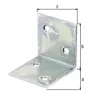 Alberts 332686 Grandangolo, zincato sendzimir, 40 x 40 x 40 Anteprima dell’immagine prodotto 4