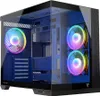 MODECOM VOLCANO PANORAMA 3F Grau PC Gehäuse ATX Midi Tower Produktbild-Vorschau 1
