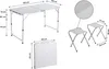 Set aus Campingtisch und 4 Klapphockern - 125 x 60 cm - Produktbild-Vorschau 4