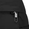 A close-up shot of a black backpack zipper. Produktbild-Vorschau