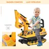 Zimilo Kinder Aufsitzbagger Gelb, 2 in 1 Rutschauto mit Produktbild-Vorschau 4