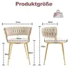 LVHOM Esszimmerstuhl  Samt-Stühle 2er-Set mit Rückenlehne, Produktbild-Vorschau 7