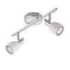 A product shot of a modern LED ceiling light fixture. Produktbild-Vorschau