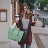 Shopper 3-Tlg Handtasche Damen Schultertasche Handtaschen Produktbild-Vorschau 3