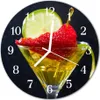 Glasuhr Wanduhr Küchenuhr Echt-Glas 30fi cm Cocktail Produktbild-Vorschau 1