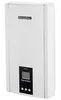A white electric water heater with a black control panel. Produktbild-Vorschau