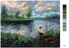 Zuty - Malen nach Zahlen - WALDLANDSCHAFT MIT EINEM BOOT, Produktbild-Vorschau 3