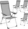 4er Set Gartenstuhl Maurine klappbar 73 x 59 x 110 cm Produktbild-Vorschau 1