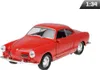 Model 1:34 VW Karmann Ghia Coupe, červený, kvalitný model Náhľad obrázku produktu 1