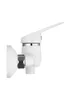 A white faucet mounted on a white surface, shown from the side. Produktbild-Vorschau
