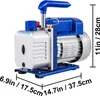 SucceBuy 3CFM 1/3HP Pompa a vuoto 1.8CFM 1 stadio Anteprima dell’immagine prodotto 8