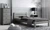 Lit simple en pin massif, de construction robuste et doté Voir les images du produit 2