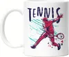 Tennis Tasse Weiß Tennisschläger Spieler Spiel Spielball Produktbild-Vorschau 1