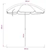 vidaXL záhradný slnečník, 240 cm, 170T polyester, oranžová Náhľad obrázku produktu 7