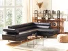 BELIANI 5-Sitzer Ecksofa Schwarz Kunstleder L-Förmig mit Produktbild-Vorschau 2