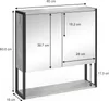Specchio contenitore bagno Vicco Fyrk Calcestruzzo 60 x Anteprima dell’immagine prodotto 3