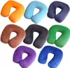 A collage of multiple colorful U-shaped travel pillows. Náhled obrázku produktu