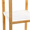 Relaxdays Regal mit 3 Fächern, HxBxT:80x33x34cm, Bambus, Produktbild-Vorschau 2
