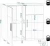 EUGAD Waschbeckenunterschrank,Waschtischunterschrank, Produktbild-Vorschau 3