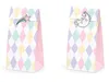 Papiertüten mit Einhorn Aufklebern 6er Set bunt pastell Produktbild-Vorschau 6