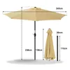 Angel Living 250cm Halbrund Sonnenschirm, Produktbild-Vorschau 2