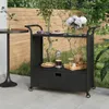 Carrello da bar con cassetto VidaXL, nero, 100x45x97 cm, in Anteprima dell’immagine prodotto 2