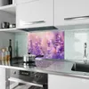 Küchenrückwand Spritzschutz Glas mit Motiv Lavendeltraum 40 Produktbild-Vorschau 2