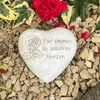 Grabherz Grabschmuck Grab Herz Spruch - Für immer in Produktbild-Vorschau 1