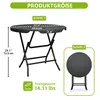 Balconera 80 cm Gartentisch Klapptisch Balkontisch Produktbild-Vorschau 2
