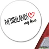 Huuraa Aufkleber Netherlands my love 10cm rund Sticker Produktbild-Vorschau 2