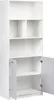 BELIANI Bücherregal Grau u. Weiß Faserplatte 197 cm Hoch 40 Produktbild-Vorschau 7