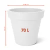 Fioriera in plastica XXL grande - 58 cm/bianca - Fioriera Anteprima dell’immagine prodotto 3
