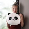 Kissen Super Soft Panda schwarz/weiß 26 cm Produktbild-Vorschau 5