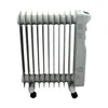 A white electric oil heater with 11 fins and wheels, shown from the front on a white background. Náhled obrázku produktu