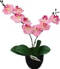 vidaXL Umělá orchidej s květináčem 30 cm růžová Náhled obrázku produktu 2
