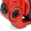 Close-up view of the red and black components of a pipe cleaning machine. Produktbild-Vorschau