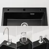Küchenspüle 60x45cm Granitspüle Anthrazitschwarz Mit Produktbild-Vorschau 7