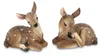 Rehfigur Deko 2er Set 13 cm Kunststein Winterdeko Produktbild-Vorschau 1