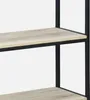 sweeek - Metallregal mit Ablagen in Holzdesign - Schwarz Produktbild-Vorschau 4