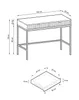 Konsolentisch MISHEEL grau mit 2 Schubladen, 104 cm breit, Produktbild-Vorschau 4