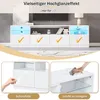 Merax Hochglanz TV-Schrank mit LED, TV Lowboard mit 4 Türen Produktbild-Vorschau 12