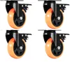 Roulettes de meuble VEVOR Lot de 4 roulettes pivotantes en Voir les images du produit 1