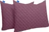 Two quilted square pillows are shown side-by-side against a white background. Produktbild-Vorschau