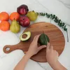 Pizzabrett & Teller Set 2 Stück, rundes Holz 30 cm mit Produktbild-Vorschau 7