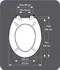 Sedile WC Gelco Design Dolce, cerniere in acciaio inox, Anteprima dell’immagine prodotto 3